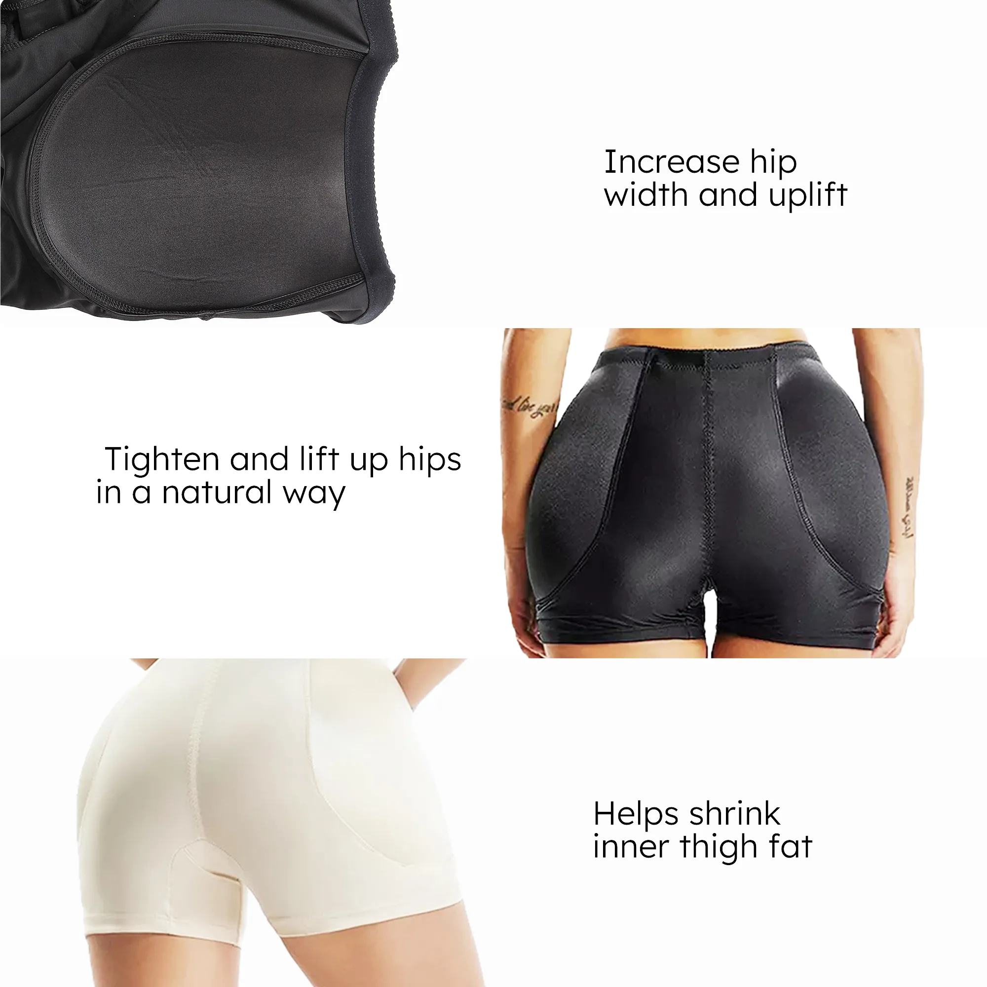 Women Padded Shapewear Panties Hip Enhancer Panties Shaper Shorts Sponge Padded Butt Lifter Padded Shapewear  image 5