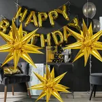 1 Pack Exploding Star Balloons Golden Star Cone Balloons Birthday Party Decoration Supplies  image 2