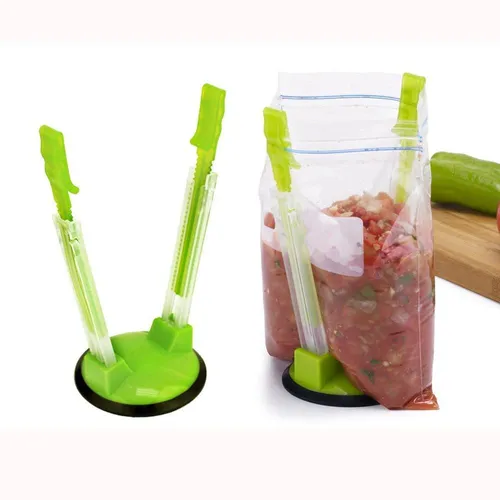 2-pack/4-pack Holder for Food Prep Bag/Plastic Freezer Bag/Ziplock Bag Holder Stand, Meal Planning/prep Bag Holders