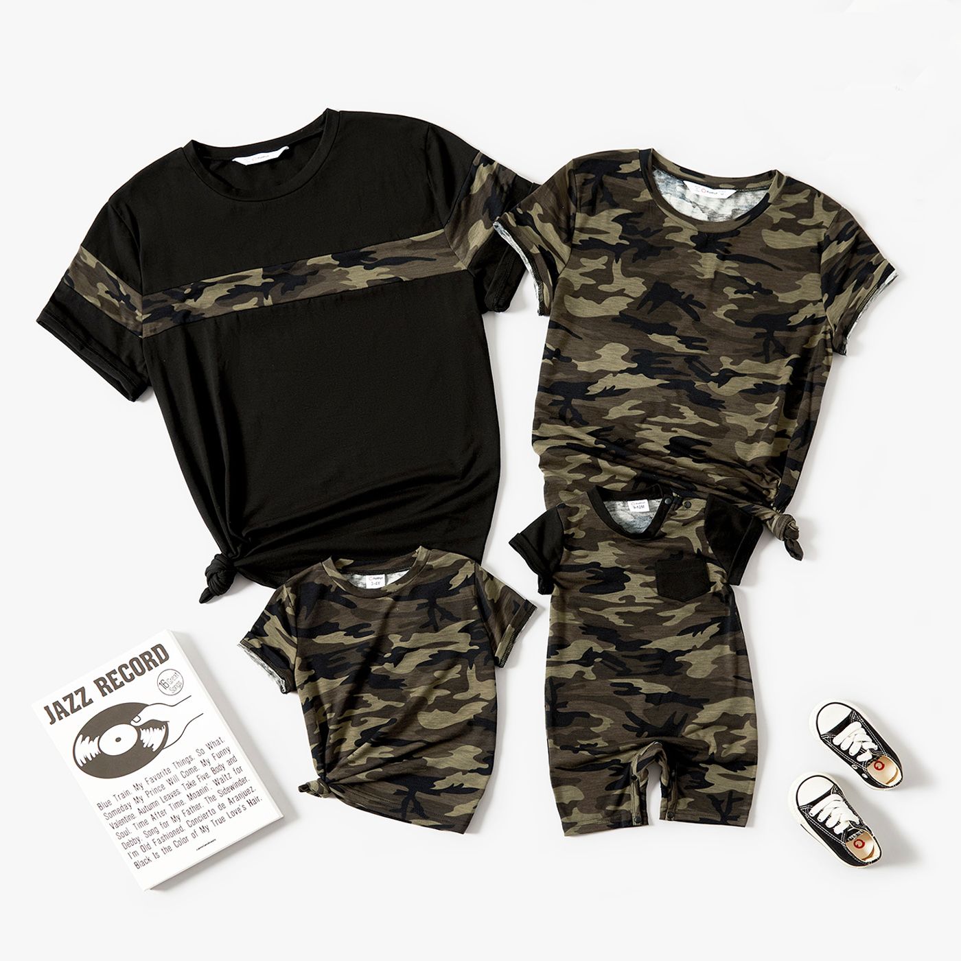 

Family Matching Camouflage Print Short-sleeve Tee