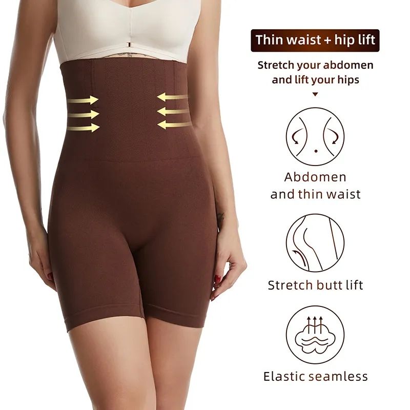Femmes Taille Haute Body Shaper Shorts Shapewear Butt Lift Tummy Control Thigh Slimming Technology