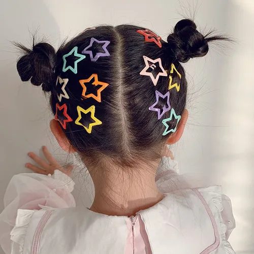 10-pack Cute Star Design Hair Clip for Girls