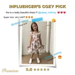 Toddler Girl Floral Print/100% Cotton Button Design Sleeveless Dress  image 5
