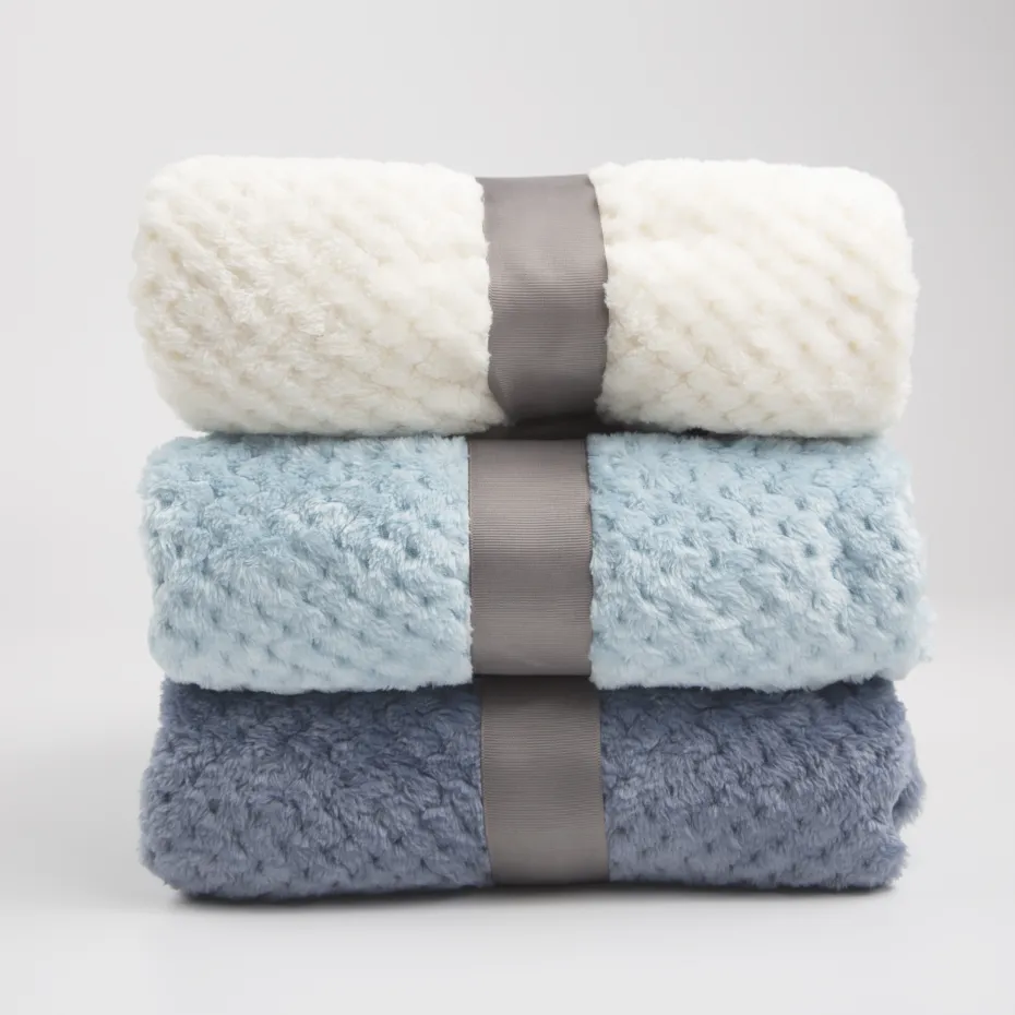 Pineapple Lattice Fleece Blankets Home Kids Soft Warm Thick Plush Blanket Receiving Blanket Office Nap Blanket Azul big image 1