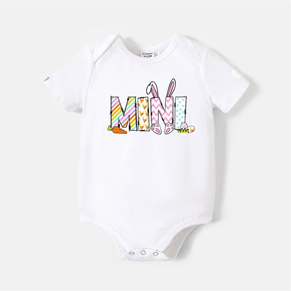 Go-Neat Water Repellent And Stain Resistant Family Matching Easter Graphic Print Short-sleeve Tee