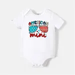 Go-Neat Water Repellent and Stain Resistant Family Matching Independence Day Graphic Print Short-sleeve Tee White