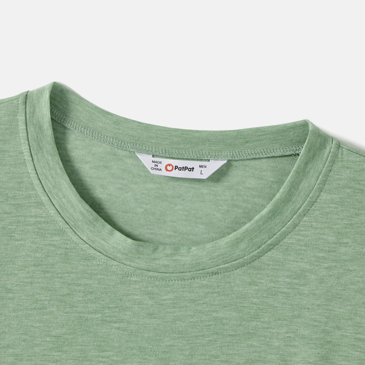 Family Matching Green Panel Dresses and Short-sleeve T-shirts Sets  big image 19