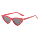 Women/Kid Cool Cat-eye Sunglasses (Packed in Flannel Bag, Random Color) Red
