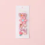 5er-Pack Multi-Form Haarspangen für Mädchen rosa