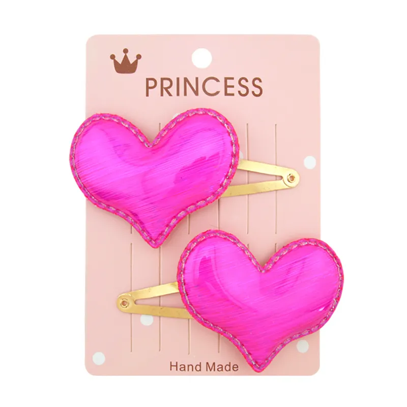 10-pack Toddler/Kid Girl Sequin Pentagram Love Crown Hair Clip Color-A big image 1