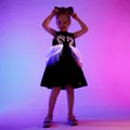 Go-Glow Illuminating Sleeveless Dress with 3D Light Up Swan Including Controller (Built-In Battery) Black image 5