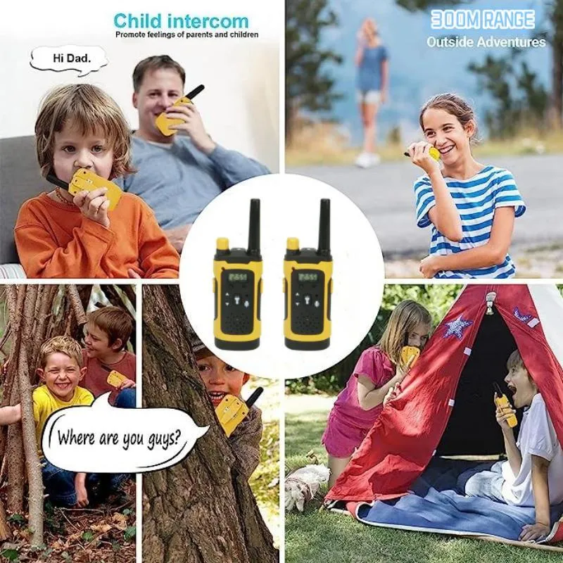 Kids Walkie Talkies Toys with Flashlight Long Range Walky Talky for Outside Camping Hiking Color-A image 2