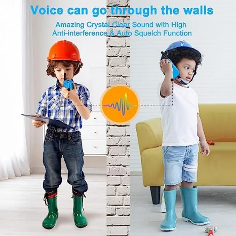 Kids Walkie Talkies Toys with Flashlight Long Range Walky Talky for Outside Camping Hiking Color-A image 5