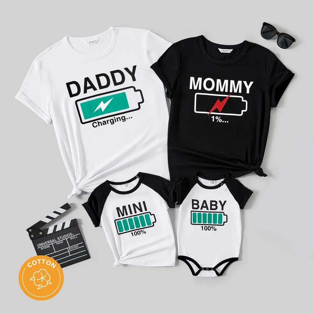 Family Cotton Round Neck Short-sleeve Top big image 2