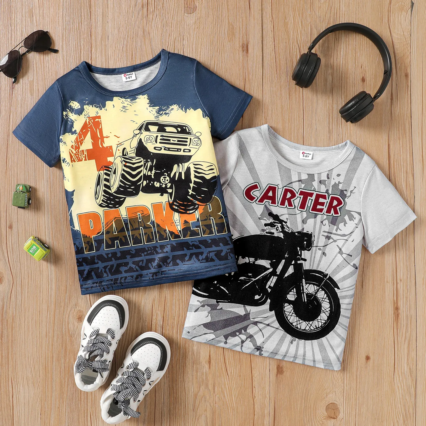 Kid Boy Car Print Short-sleeve Tee  image 3