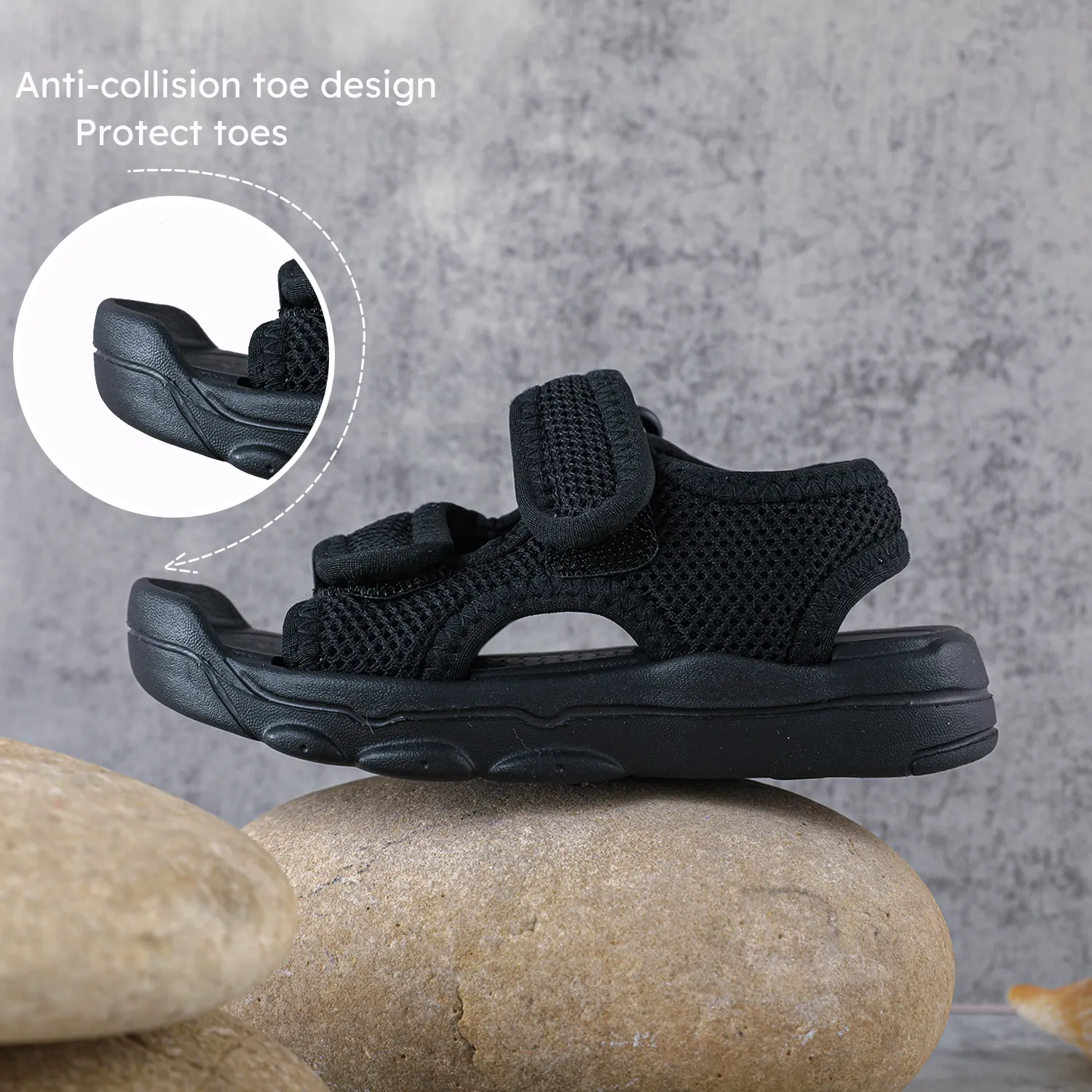Toddler Lightweight Breathable Double Velcro Sandals