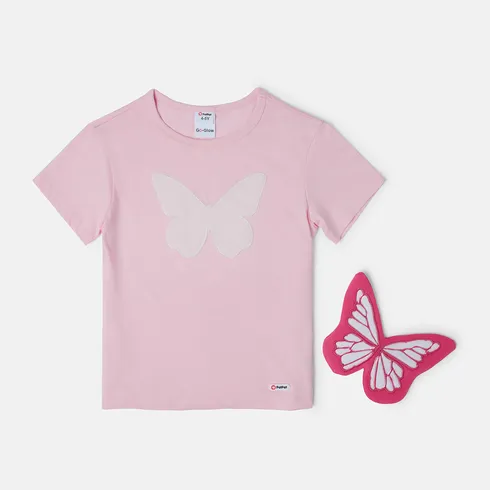 Go-Glow Illuminating T-shirt with Removable Light Up Butterfly Including Controller (Built-In Battery) Pink big image 8