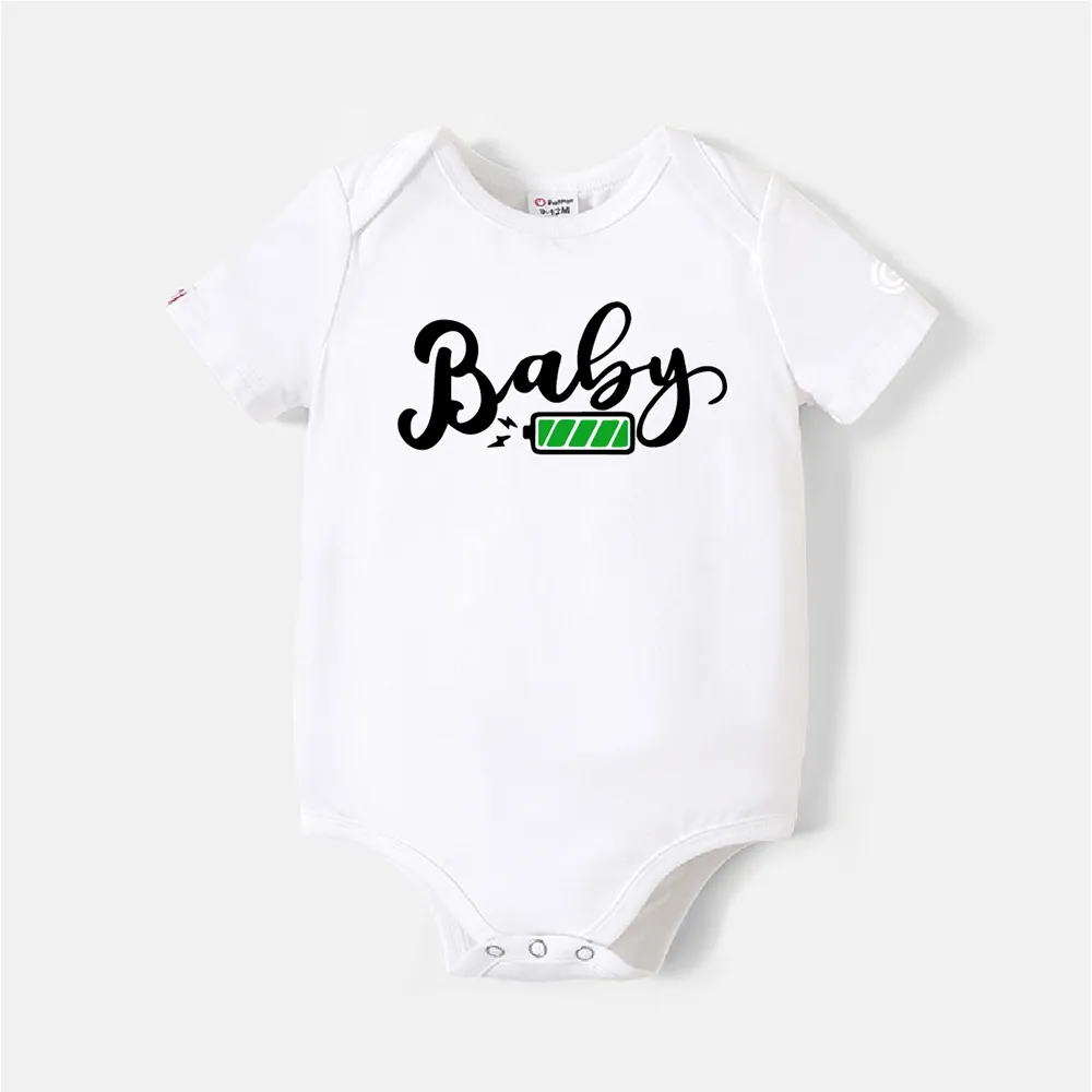 

Go-Neat Water Repellent and Stain Resistant Family Matching Letter Print Short-sleeve Tee