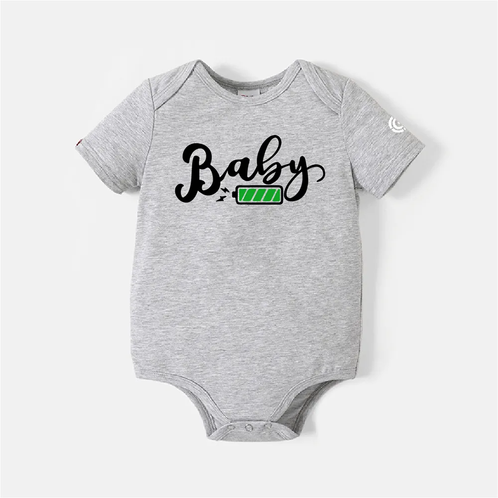 Go-Neat Water Repellent and Stain Resistant Family Matching Letter Print Short-sleeve Tee  image 1