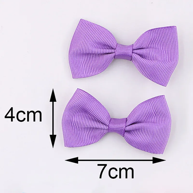 12-pack Bow Knot Decor Hair Clip para meninas (Multi cor disponível) Rosa Claro big image 1