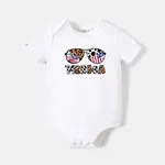 Go-Neat Water Repellent and Stain Resistant Family Matching Independence Day Glasses & Letter Print Short-sleeve Tee White