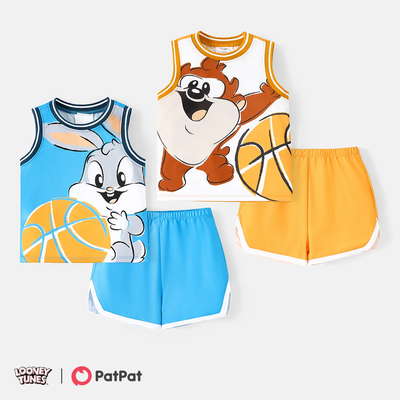 Looney Tunes Toddler Boy 2pcs Character Print Tank Top and Shorts Set