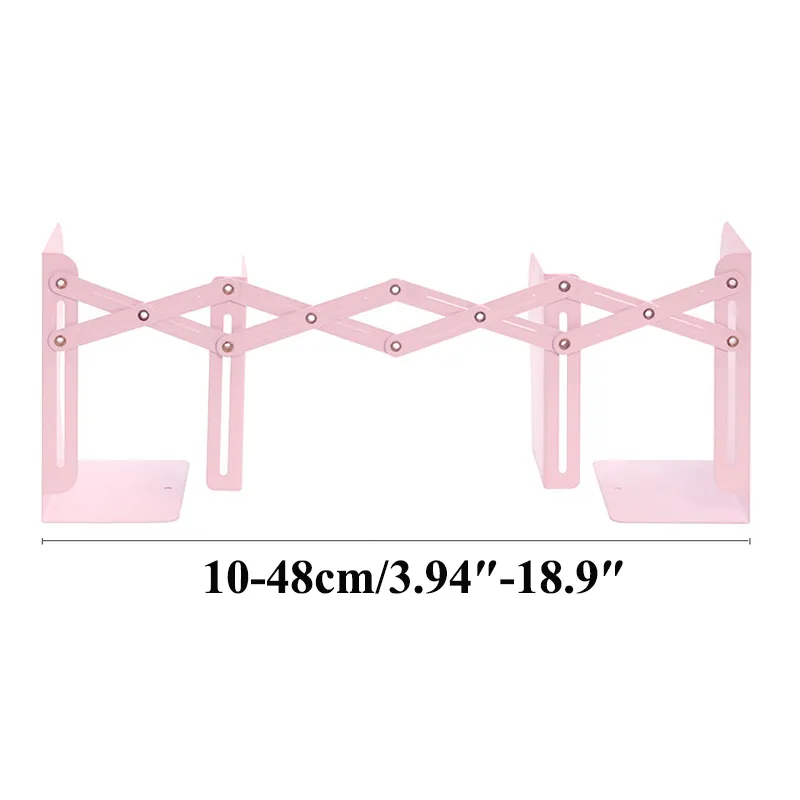 Cartoon Pattern Book Stand Telescopic Stand, Desktop Folding Storage Book Stretch Book Stand Dark Blue image 3