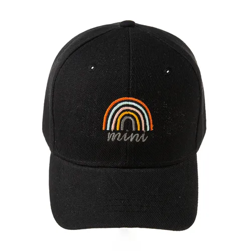 Rainbow Embroidery Baseball Cap for Mom and Me
