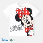 Disney Mickey and Friends 1pc Toddler/Kid Girl/Boy Character Tyedyed/Stripe/Colorful Print Naia™ Short-sleeve Tee White