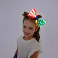 Go-Glow Light Up Bow-knot Hair Tie Including Controller (Battery Inside) Red/White image 4