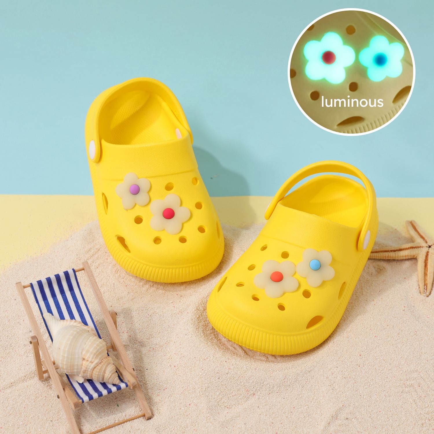 Toddler/Kid Floral Pattern Flat Hollow Shoes
