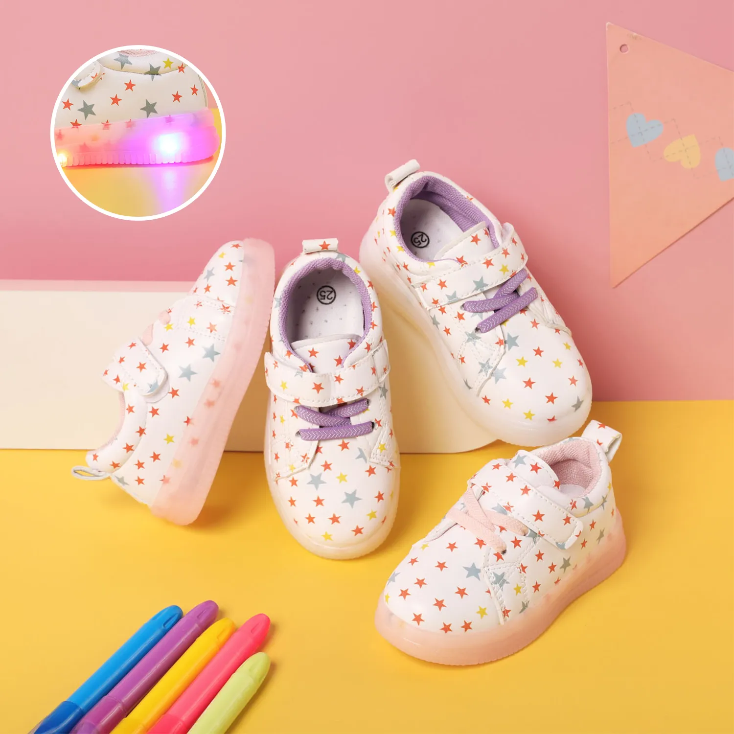 Toddler/Kid Soft Sole Flashing Casual Shoes