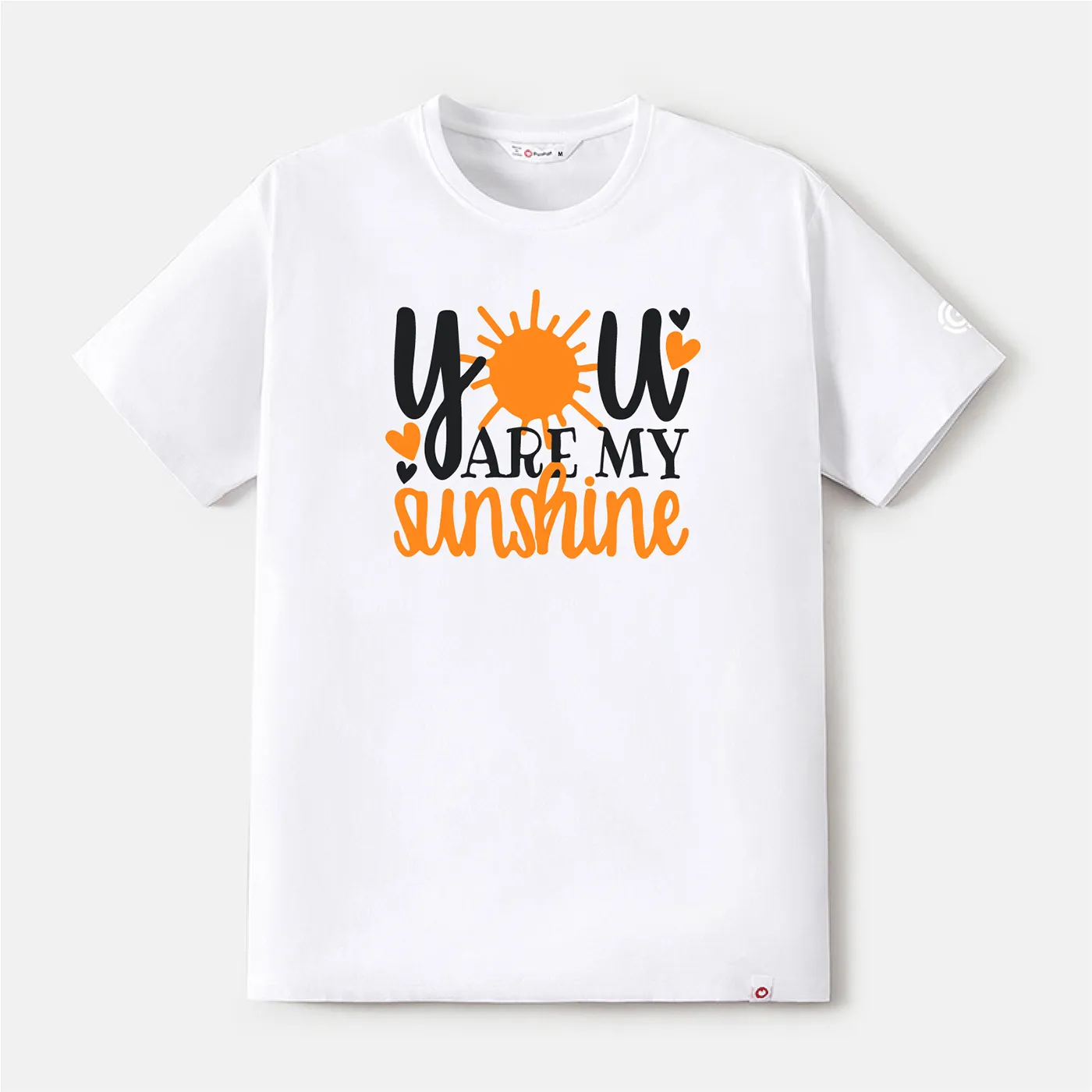 Go-Neat Water Repellent and Stain Resistant Family Matching Letter Print Short-sleeve Tee  big image 7