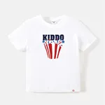 Go-Neat Water Repellent and Stain Resistant Family Matching Independence Day Short-sleeve Tee White