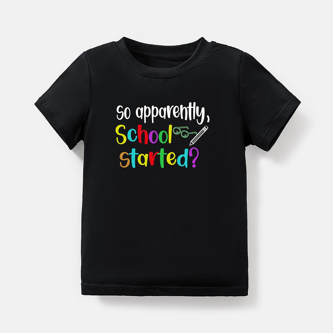 

Toddler Boy Letter Print Short-sleeve Cotton Tee