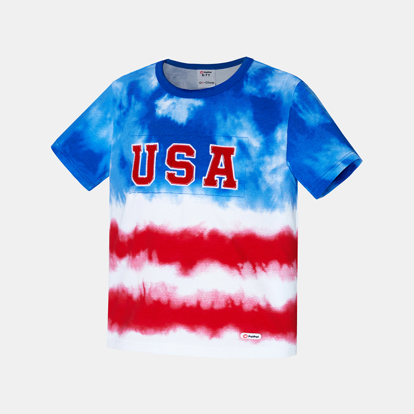 Go-Glow Illuminating T-shirt with Light Up Letters Including Controller (Battery Inside) Dark Blue/white image 4