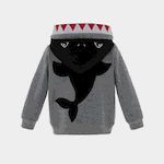 Go-Glow Illuminating Sweatshirt Hoodie with Light Up Shark Including Controller (Built-In Battery)  image 4