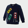 Go-Glow Illuminating Sweatshirt with Light Up Racing Cars Including Controller (Built-In Battery) Dark Blue image 4