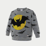Go-Glow Illuminating Sweatshirt with Light Up Bat Pattern Including Controller (Built-In Battery) Grey image 4