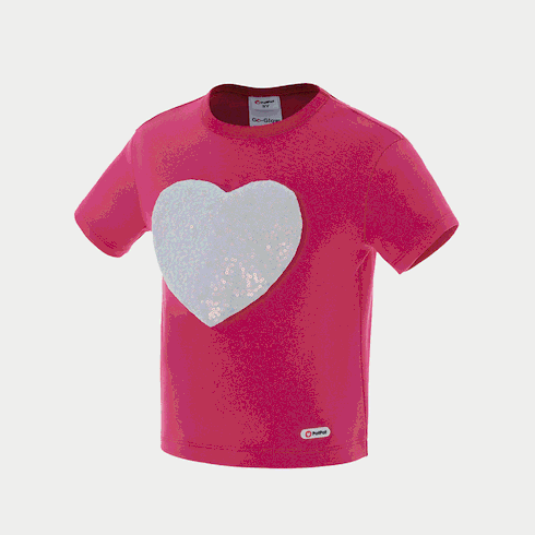 Go-Glow Illuminating T-shirt with Removable Light Up Heart-Shaped Bag Including Controller (Built-In Battery) Hot Pink big image 4