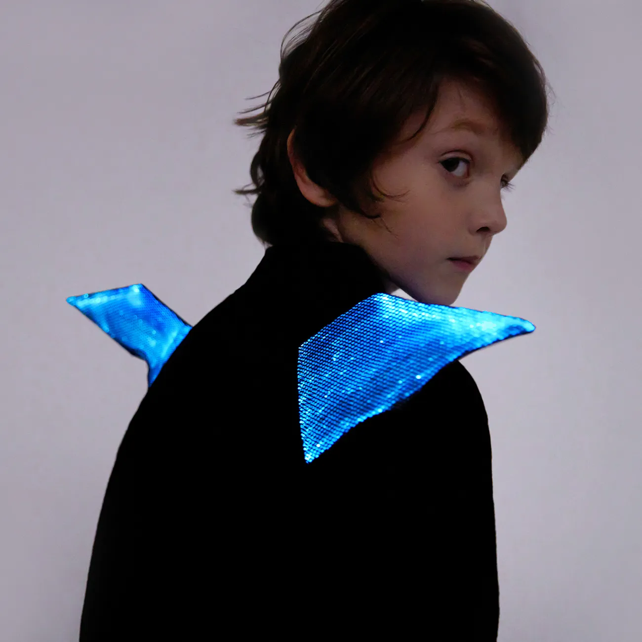Criança Menino Hipertátil/3D Infantil Morcegos Blusões e casacos Preto big image 1