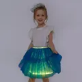 Go-Glow Light Up Blue Skirt with Snowflake Glitter Including Controller (Built-In Battery) Blue image 5