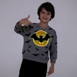 Go-Glow Illuminating Sweatshirt with Light Up Bat Pattern Including Controller (Built-In Battery) Grey image 2