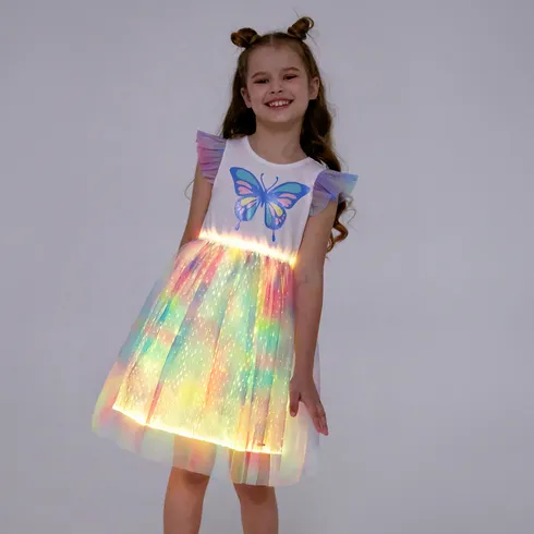Go-Glow Illuminating Butterfly Dress With Light Up Skirt Including Controller (Built-In Battery) Multi-color big image 5