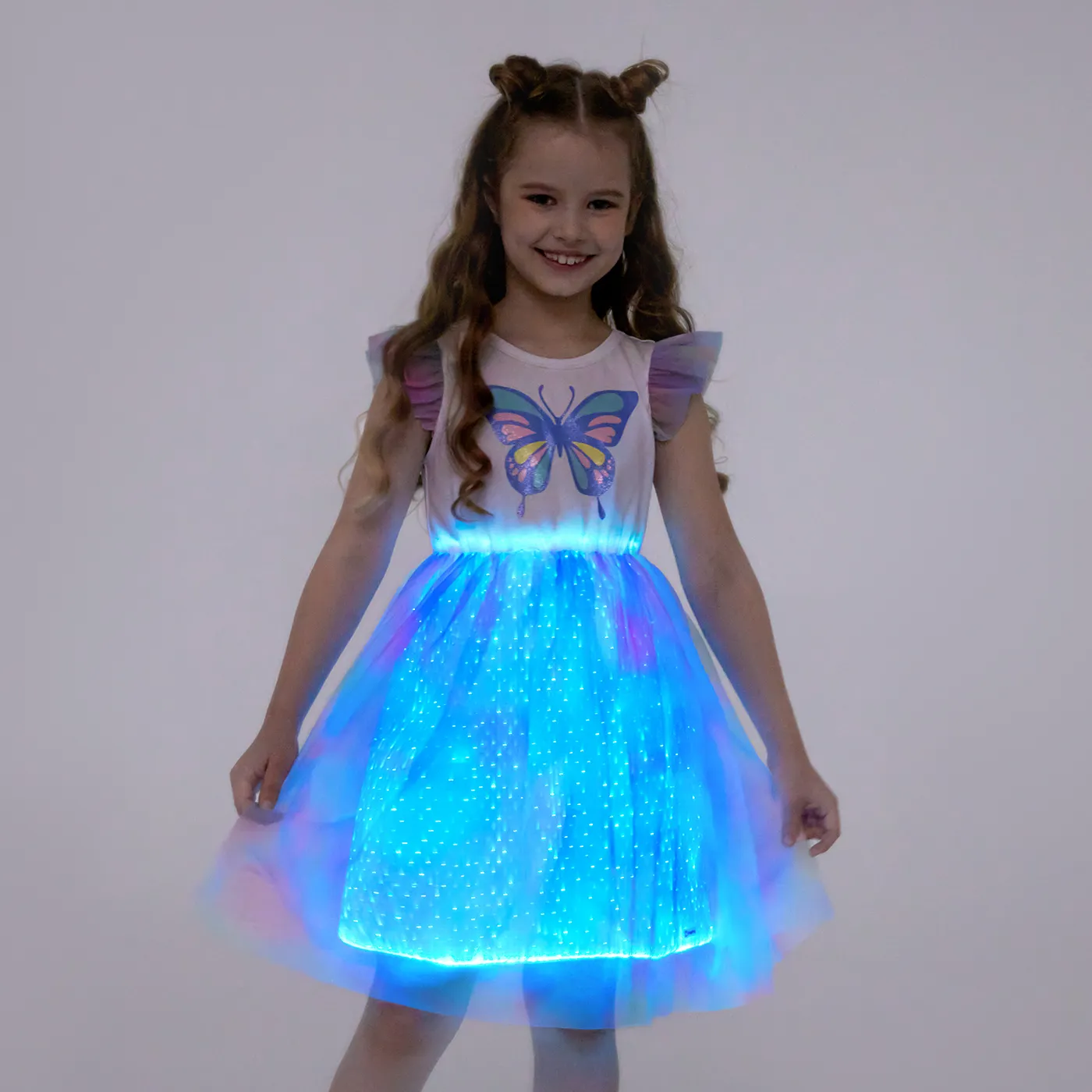 Go-Glow Illuminating Butterfly Dress With Light Up Skirt Including Controller (Built-In Battery) Multi-color big image 6