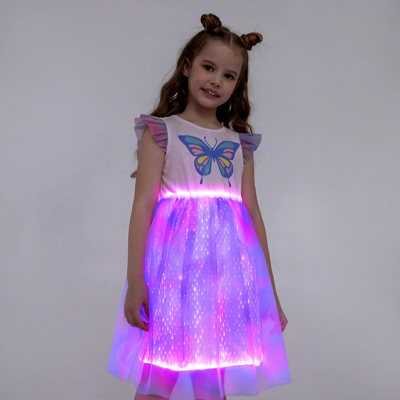 Go-Glow Illuminating Butterfly Dress With Light Up Skirt Including Controller (Built-In Battery) Multi-color image 2