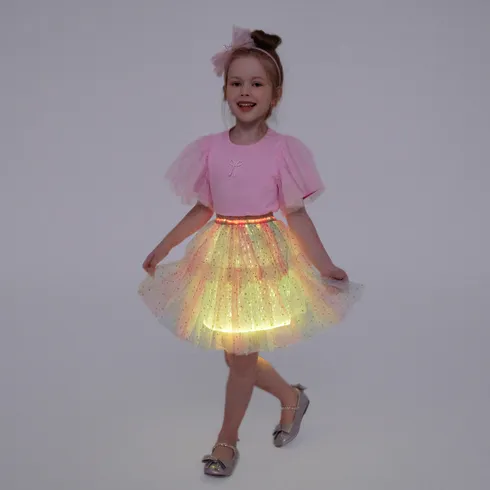 Go-Glow Light Up Colorful Skirt with Star Glitter Including Controller (Built-In Battery) Multi-color big image 6