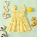 1pc Baby Girl Plaid&Lemon&Fruit Sweet Dress  image 3