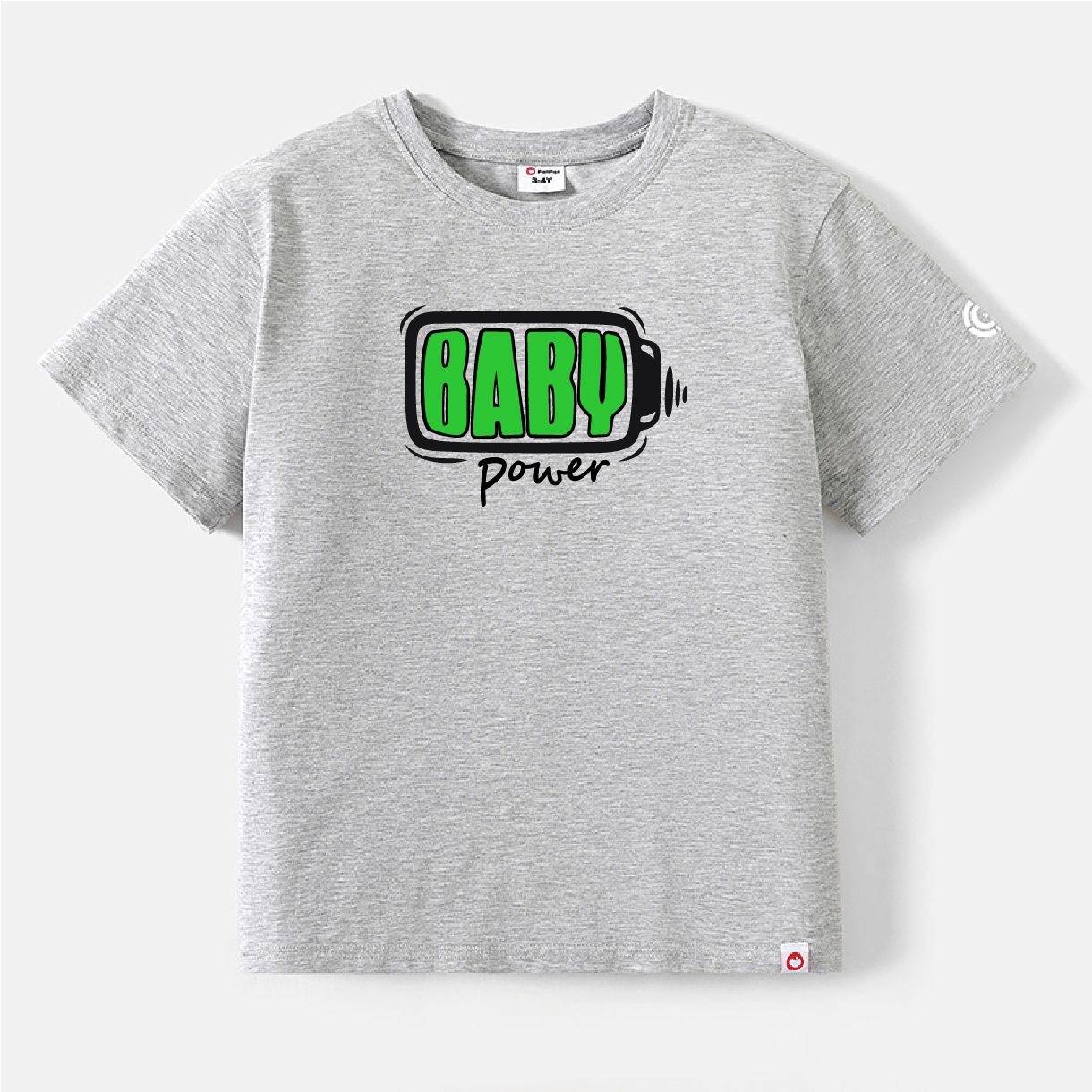 

Go-Neat Water Repellent and Stain Resistant Family Matching Charging Print Short-sleeve Tee