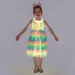Go-Glow Light Up vestido de festa de princesa colorido com saia de babados, incluindo controlador (bateria embutida)  image 6